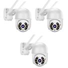 Kit 3 Câmera De Segurança Smart Wi-fi Ip66 360 Visão Noturna Externa Prova D' Agua