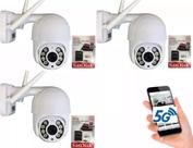 Kit 3 Camera Wifi 5g Yoosee Ip + 3 Cartão De Memória Sd 32gb