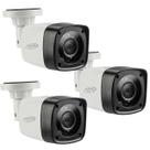 Kit 3 Cameras 4X1 Infravermelho 1Mp Bullet 20M Externa Lente 2,8Mm