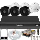 Kit 3 Câmeras de Segurança Full Hd 1080p 1220b Intelbras Dvr Inteligente Imhdx 3108 Hd 1TB