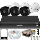 Kit 3 Câmeras de Segurança Full Hd 1080p 1220b Intelbras Dvr Inteligente Imhdx 3108 hd 500gb