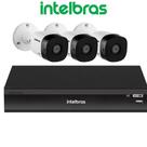 Kit 3 Cameras de Segurança Intelbras Full Hd 1220 Dvr inteligente 8ch Imhdx 3108