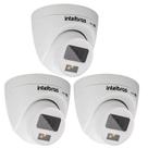 Kit 3 Câmeras de Segurança Intelbras Multi Hd 20m Vhd 1120 D Full Color Imagem Colorida Noite e Dia