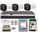 Kit 3 Câmeras HD 720p + DVR Intelbras MHDX 3104 C/HD 1 TB Kit 3 Câmeras HD 720p + DVR Intelbras MHDX 3104 C/HD 1 TB