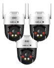 Kit 3 Câmeras IP Wi-Fi Intelbras VIPW 1300 MINI SD Speed Dome