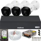 kit 3 câmeras segurança intelbras Vhl 1120b 20m Completo