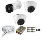 Kit 3 Câmeras Segurança VHC Hd 720P Intelbras + cabos conectores S/Hd Kit 3 Câmeras Segurança VHC Hd 720P Intelbras + cabos conectores S/Hd