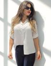 Kit 3 Camisa Feminina Social em Viscose com Botões Manga Curta Casual Elegante Kit 3 Camisa Feminina Social em Viscose com Botões Manga Curta Casual Elegante