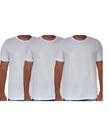 Kit 3 Camisas 100% Poliéster Camiseta Homem Manga Curta