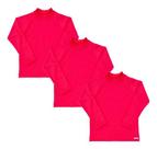 Kit 3 Camisas Blusas Manga Longa Proteção Solaruvinfantil Kit 3 Camisas Blusas Manga Longa Proteção Solaruvinfantil