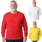 Kit 3 Camisas Masculina Manga Longa Plus Size Malha Fria