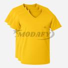 Kit 3 Camisas Poliviscose - Gola V