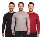 Kit 3 Camisas Térmica Proteção Solar Frio E Calor Envio Já