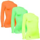 Kit 3 Camisas Térmicas Feminino Stigli Pro Proteção Solar FPU 50 Manga Longa Colorful F