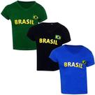 Kit 3 Camiseta Baby Look Feminina Algodão País Dia a Dia