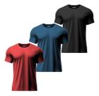 Kit 3 Camiseta Dry Fit Anti Suor Térmica Uv Academia Esporte