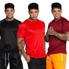 Kit 3 Camiseta Esportiva Masculina Dry Fit