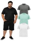 Kit 3 Camiseta Manga Curta Masculina Dry Fitness Plus Size Kit 3 Camiseta Manga Curta Masculina Dry Fitness Plus Size