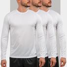 Kit 3 Camiseta Manga Longa Masculina Proteção SolarUV50+ DryFit para Atividades Físicas ao Ar Livre Kit 3 Camiseta Manga Longa Masculina Proteção SolarUV50+ DryFit para Atividades Físicas ao Ar Livre