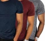 KIT 3 Camiseta MESCLA masculina. Uso casual e esportivo, academia, treino, caminhada.