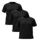 Kit 3 Camisetas Algodão Lisa Plus size Manga curta Gola redonda Veste bem Atemporal Confortável G1 G2 G3 G4 G5 Tamanho Grande