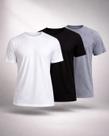 Kit 3 Camisetas Básicas Masculinas 100 Algodão Direto da Fabrica