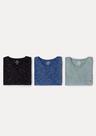 Kit 3 Camisetas Básicas Masculinas Em Malha Jet Com Bordado Kit 3 Camisetas Básicas Masculinas Em Malha Jet Com Bordado