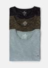 Kit 3 Camisetas Básicas Masculinas Em Malha Jet Com Bordado