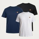 Kit 3 Camisetas Casual Algodão com Termocolante -