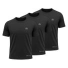 Kit 3 Camisetas Dry Fit Masculina Treino Academia Corrida Ciclismo Beach Tenis UV Rei do Esporte