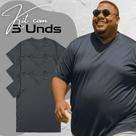 Kit 3 Camisetas Esportivas Masculinas Dry Fit Gola V Academia Esportes Ultra Leve e Fresca