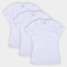 Kit 3 Camisetas Hering Slim Básicas Feminina - Branca