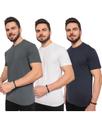 Kit 3 Camisetas Masculinas 100% Algodão Linha Premium linha Comfort Anti Bolinha