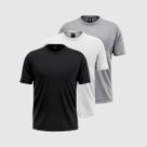 Kit 3 Camisetas Masculinas Básica Lisa 100% Algodão Gola Redonda Manga Curta