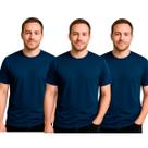 Kit 3 Camisetas Masculinas FMF Básicas Fitness Dry Fit Treino Academia