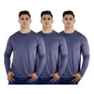 Kit 3 Camisetas Masculinas Segunda Pele Térmica 50 UV Dry