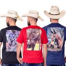 Kit 3 Camisetas Muladeiros Masculinas Country Jopper Bulls