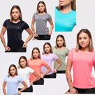Kit 3 Camisetas Poliamida Feminina Fitness Academia Treinar