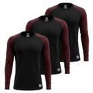 Kit 3 Camisetas Térmicas Masculina Segunda Pele Uv50+