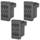 Kit 3 Campainha Cigarra Im Preta 220V Pial Plus+ 611041PT