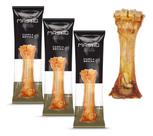 Kit 3 Canelas Bovina Mastig Petisco Natural Pet Porte Grande