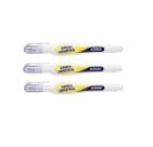 Kit 3 Caneta Corretiva Secagem Rápida 3ml para Papel Acrilex