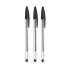 Kit 3 Caneta Esferográfica Cristal 1.0Mm - Preta - Bic
