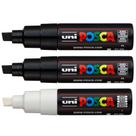 Kit 3 Caneta POSCA 8K Marcador Artístico Uni Mitsubishi