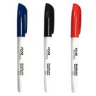 Kit 3 Canetas Escreve e Apaga Azul Vermelho Preto Marcador para Quadro Branco Slim