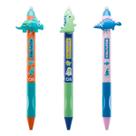 Kit 3 Canetas Gel Retrátil Apagável CiS 0.7 Azul Dino Verso Conjunto Escolar Aula Escrita cOLORIDO Cor da Tinta:Azul