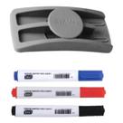 Kit 3 Canetas Para Quadro Branco Lousa Com Apagador