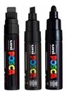 Kit 3 Canetas Poscas Pretas Uni-ball Pc-7m Pc-8k Pc-17k Kit 3 Canetas Poscas Pretas Uni-ball Pc-7m Pc-8k Pc-17k