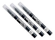 Kit 3 Canetas PRETA Permanente Tecido Marker GIOTTO - 495436
