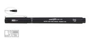 Kit 3 Canetas Uni Pin Fine Line Preta 0.1mm Mitsubishi